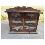 antique wall spice cabinet
