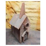wooden birdhouse decoration