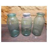 3 half gallon canning jars incl:wax sealers