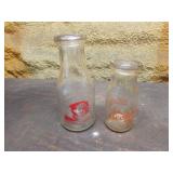 2 milk bottles incl:bedford dairy&getting hollmann