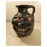 Alewine pottery folk art face jug