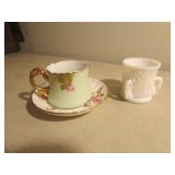 westmoreland toothpicker & cup & saucer