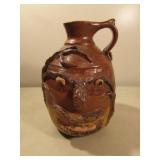 Alewine pottery folk art face jug