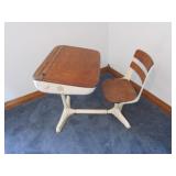 old kids school desk