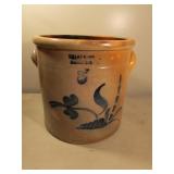 Hart & Son #3 Blue decorated crock