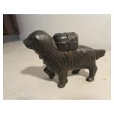 cast iron dog bank