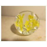 bigger st.clair yellow paperweight