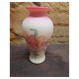 burmese hand painted fenton vase