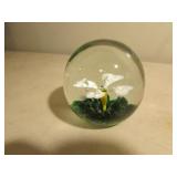 st.clair 1971 floral paperweight