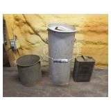 tall can w/lid,advertising can & item