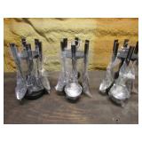 3 stands of new utencils