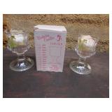 2 fenton candleholders