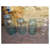 4 fruit jars incl:atlas