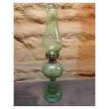 green oil lamp