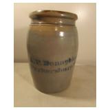 A.P. Donaghho Parkersburg, W.V. stoneware crock