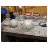 glass bowl set,compotes & glassware