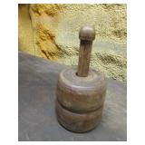 antique butter mold w/cow on bottom