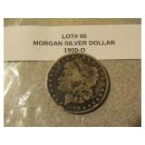 1900-O morgan silver dollar