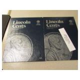 2 partial lincoln cent books