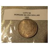 1885 morgan silver dollar