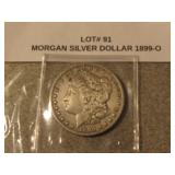 1899-O morgan silver dollar