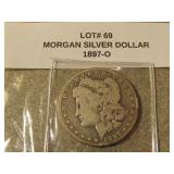 1897-O morgan silver dollar