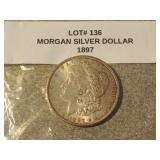 1897 morgan silver dollar
