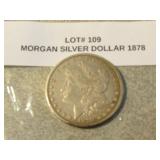 1878 morgan silver dollar