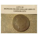 1890 Carson City morgan silver dollar