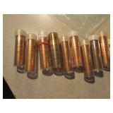 9 tubes of mixed lincoln cents