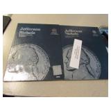 2 partial books of jefferson nickels