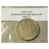 1921-S morgan silver dollar