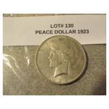 1923 silver peace dollar