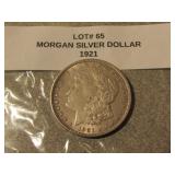 1921 morgan silver dollar