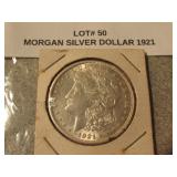 1921 morgan silver dollar