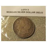 1921-D morgan silver dollar