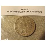 1886-O morgan silver dollar