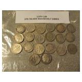 20 silver roosevelt dimes