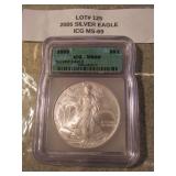 2005  1 oz silver eagle