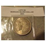 1921 morgan silver dollar
