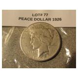 1926 silver peace dollar