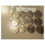 12 eisenhower dollars