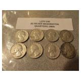 8 silver washington quarters