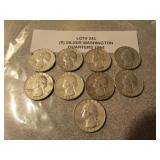 9 silver washington quarters
