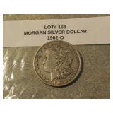 1902-O morgan silver dollar