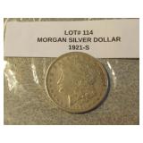 1921-S morgan silver dollar