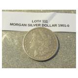 1901-O morgan silver dollar