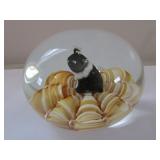 joe st.clair 1984 pig sulphide paperweight