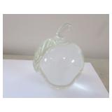 m&b st.clair clear apple paperweight