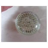 b&m st.clair house of glass paperweight